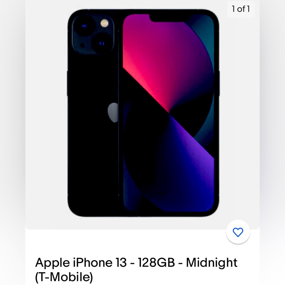 Apple iphone 13 TMobile new out of box* excellent condition*